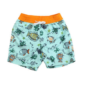Floatimini Boys Blue | Orange | Fish Trunks size: 12 Months